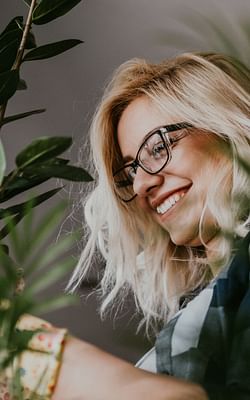 Happy plant owner