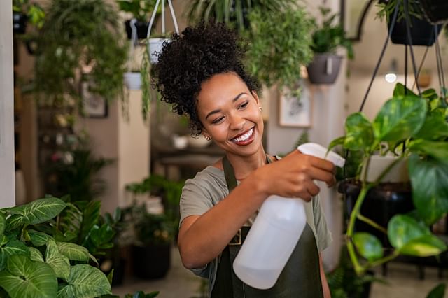 Happy plant owner