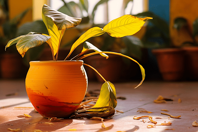 Wilting houseplant