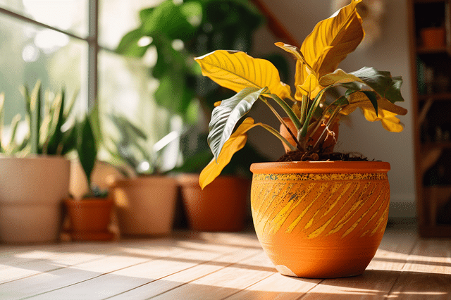 A plant suffering from lack of water